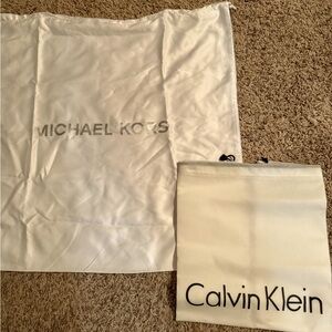 Michael Kors and Calvin Klein Dust Bags.